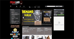 Desktop Screenshot of freaklandshop.com