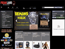 Tablet Screenshot of freaklandshop.com